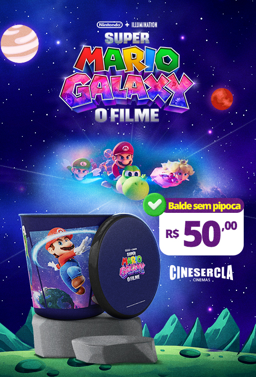 Balde Super Mario Sem Pipoca