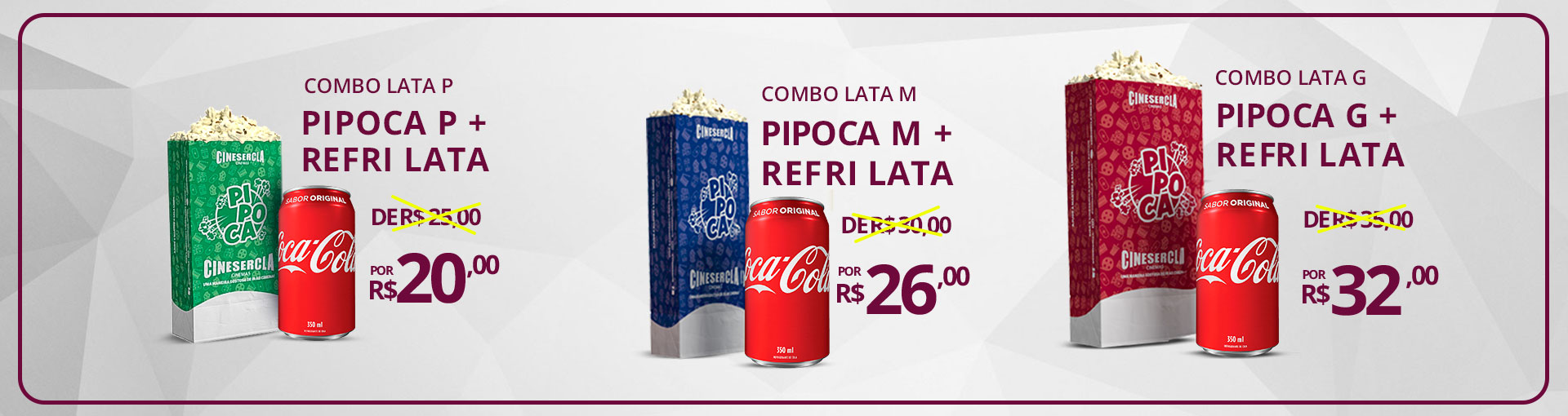 Oferta Combos com Lata